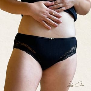 culotte en eucalyptus noir pour femme marque Avet taille midi