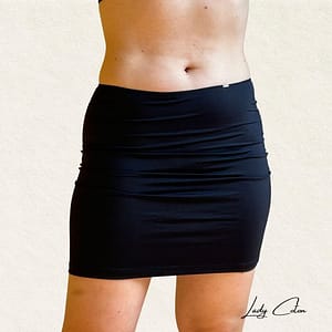 jupon sous robe noir lycra Avet lady coton