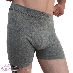 Boxer coton homme Freeman coton AVET gris face côté - Lady-coton