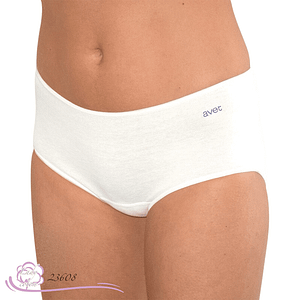 Culotte l'emboîtante midi coton blanc face - AVET - Lady-coton