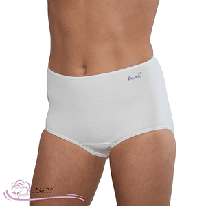 Culotte l'emboîtante haute coton blanc face - AVET - Lady-coton