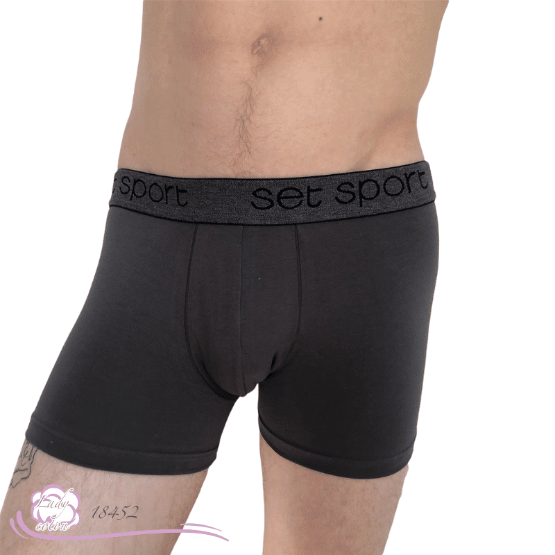 Boxer coton sport homme AVET gris face - Lady-coton