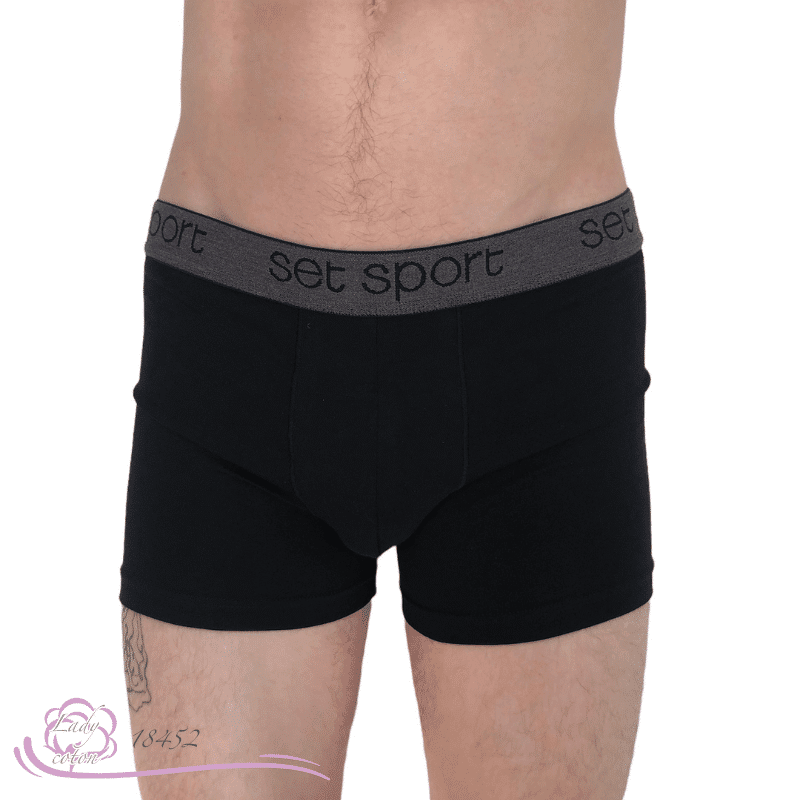 Boxer coton sport homme AVET noir face - Lady-coton