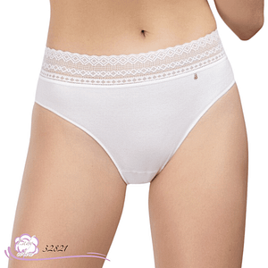 culotte coton La délicate midi coton de marque AVET blanc face - Lady-coton