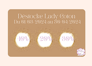 article sur la Liquidation de la lingerie coton chez Lady-coton