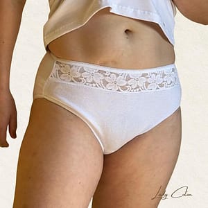 culotte 100% coton pour femme dentelle devant marque Avet