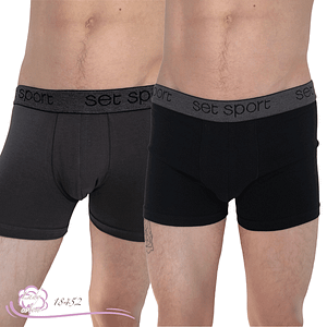 Boxer coton sport homme AVET face duo de couleur - Lady-coton