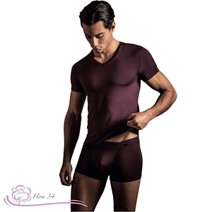 Boxer Lyocell eucalyptus pour homme marque HOM couleur bordeaux - eucalyptus - Lady-coton