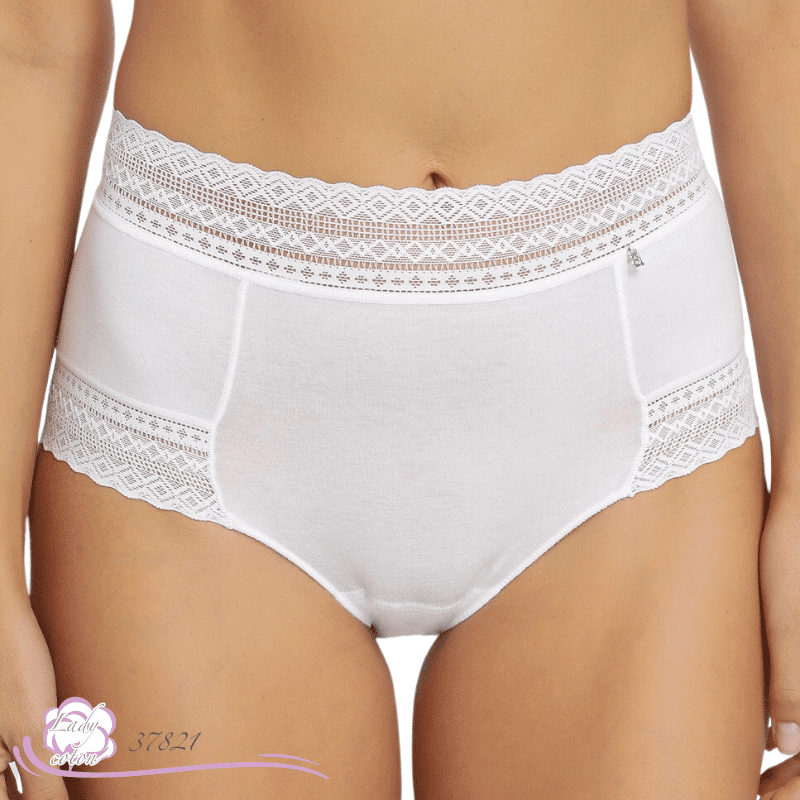 Le boxer coton délicat de marque AVET - lady-coton blanc face