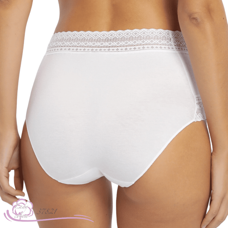 Le boxer coton délicat de marque AVET - lady-coton blanc dos