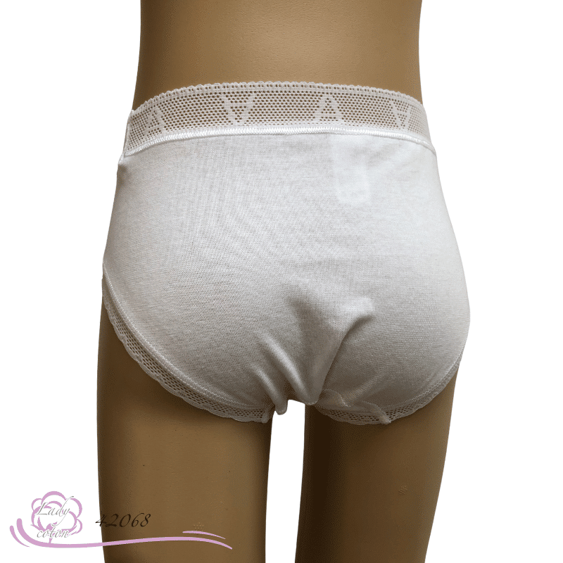 Lot de 2 culottes blanches fille Veliana - Blanc - - 6.99