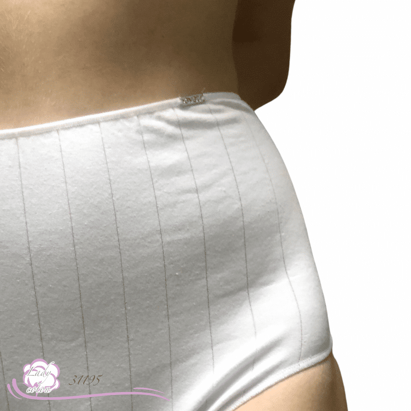 Culotte coton ultra confort Maxi Avet sans couture blanc hanche - Lady-coton