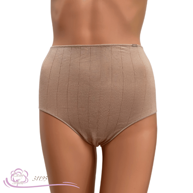 Culotte coton ultra confort Maxi Avet sans couture sable face - Lady-coton