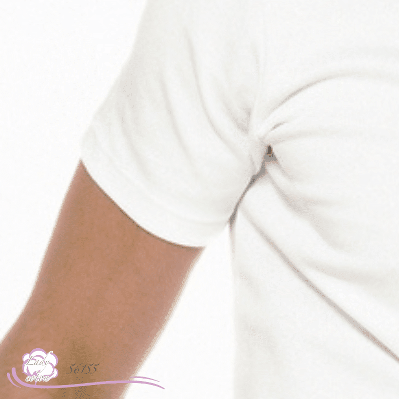 Tee-shirt coton 100% marque AVET blanc manche pour homme - Lady-coton