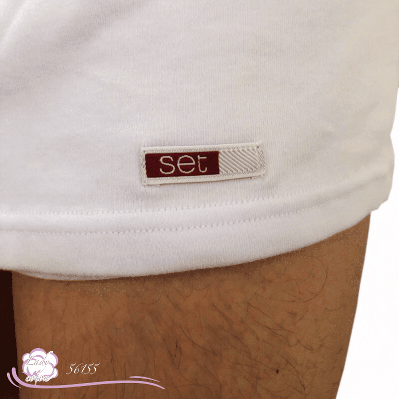 Tee-shirt coton 100% pour homme de la marque AVET blanc logo - Lady-coton